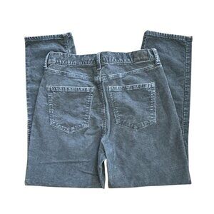 American Eagle Corduroy Mom Jeans Gray Size 8 Straight Leg
